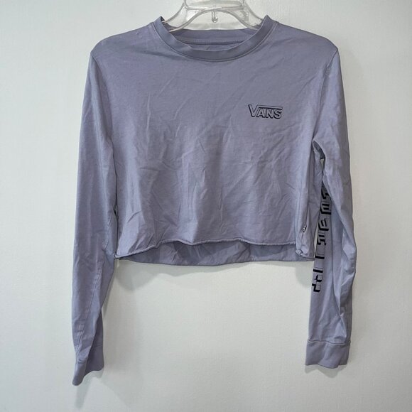 Vans Womens Long Sleeve Graphic Crop‎ Top Small - Picture 1 of 6